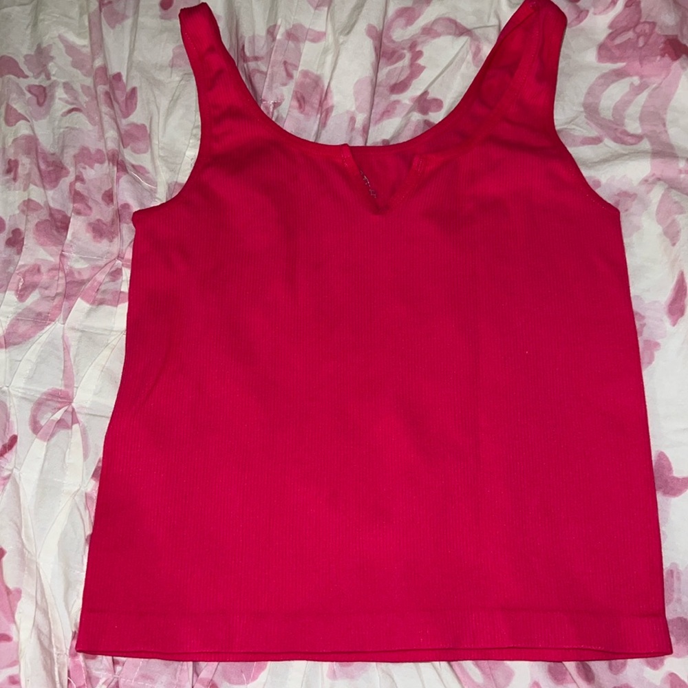 Hot pink tank top